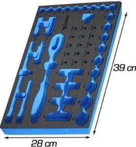 Penasti modul SOFT 24 za ASTA/SATRA kolica, otporan na ulje i prljavštinu. Precizna ležišta za gedore, račnu i prateći alat ASTA